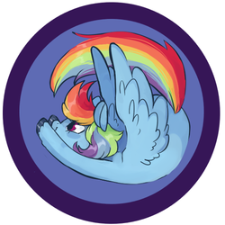 Size: 500x500 | Tagged: safe, artist:techtechno, rainbow dash, g4, button, female, hooves, solo