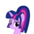 Size: 2500x2500 | Tagged: safe, artist:navitaserussirus, twilight sparkle, g4, alternate hairstyle, female, high ponytail, high res, looking at you, mare, ponytail, simple background, solo, transparent background