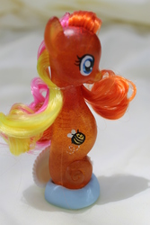 Size: 2848x4272 | Tagged: safe, artist:tiellanicole, bumblesweet, sea pony, g4, brushable, customized toy, irl, photo, solo, toy