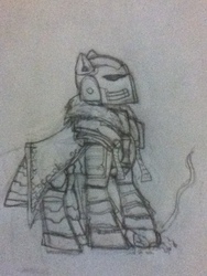 Size: 720x960 | Tagged: safe, oc, oc only, fallout equestria, power armor, powered exoskeleton, solo