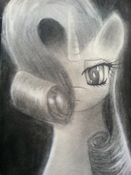 Size: 1936x2592 | Tagged: safe, artist:esnnoirlyltoc, rarity, g4, female, solo, traditional art