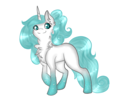 Size: 600x500 | Tagged: safe, artist:inkieblot, oc, oc only, pony, unicorn, blank flank, solo