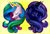 Size: 1024x687 | Tagged: safe, artist:aschenstern, princess celestia, princess luna, g4, bust, eyes closed