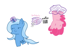 Size: 1441x970 | Tagged: safe, artist:yaco, pinkie pie, trixie, g4