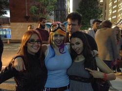 Size: 500x375 | Tagged: safe, artist:geekeryandsuch, rainbow dash, human, g4, cosplay, goggles, irl, irl human, photo