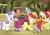 Size: 1768x1250 | Tagged: safe, artist:viraljp, apple bloom, big macintosh, cheerilee, granny smith, scootaloo, smarty pants, sweetie belle, zecora, earth pony, pegasus, pony, unicorn, zebra, g4, age regression, baby, baby cheerilee, baby macintosh, baby pony, cutie mark crusaders, female, filly, filly zecora, foal, horn, male, young granny smith, younger, zecora's hut