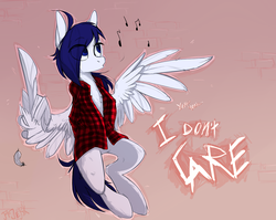 Size: 1280x1020 | Tagged: safe, artist:pfjerk, oc, oc only, pegasus, pony, clothes, shirt, solo