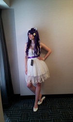Size: 1968x3264 | Tagged: safe, artist:fakestar23, rarity, human, g4, cosplay, irl, irl human, necklace, photo, solo