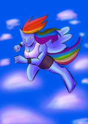 Size: 2480x3507 | Tagged: safe, rainbow dash, anthro, g4, high res