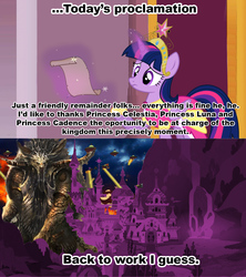 Size: 1021x1149 | Tagged: safe, twilight sparkle, alicorn, pony, g4, celestia's proclamation, exploitable meme, female, mare, meme, twilight sparkle (alicorn), twilight sparkle's proclamation, xk-class end-of-the-world scenario