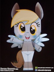 Size: 1181x1574 | Tagged: safe, artist:eljoeydesigns, derpy hooves, pegasus, pony, g4, belly button, female, mare, papercraft