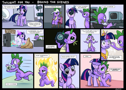 Size: 3000x2147 | Tagged: safe, artist:gsphere, spike, twilight sparkle, alicorn, dragon, pony, g4, camera, comic, feels, female, high res, mare, spike lee, spikelove, twilight for you, twilight sparkle (alicorn)