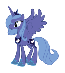 Size: 1400x1572 | Tagged: safe, artist:durpy, princess luna, alicorn, pony, g4, female, mare, s1 luna, simple background, solo, spread wings