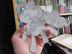 Size: 4000x3000 | Tagged: safe, artist:ocredan, pinkie pie, earth pony, pony, g4, craft, female, papercraft, photo, solo, traditional art