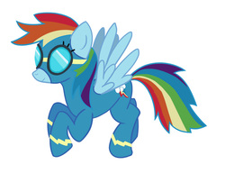 Size: 703x571 | Tagged: safe, rainbow dash, g4, clothes, female, goggles, solo, wonderbolts uniform