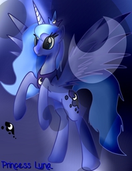 Size: 785x1018 | Tagged: dead source, safe, artist:marshmallowwithchoco, princess luna, g4, female, solo