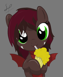 Size: 810x986 | Tagged: safe, artist:rubi, oc, oc only, oc:neberius elvira, dracony, :3, banana, cute, hoof hold, looking at you, milkshake, milkshake ponies, smiling