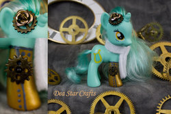 Size: 1024x683 | Tagged: safe, artist:bluepaws21, lyra heartstrings, g4, brushable, customized toy, female, irl, photo, steampunk, toy