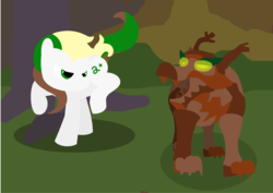 Size: 1024x724 | Tagged: safe, artist:poisonedpirate, oc, oc only, oc:treasurequest, earth pony, pony, timber wolf, cutie mark, hooves, lineless, male, stallion