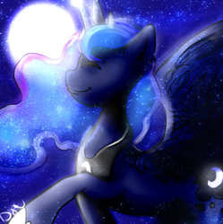 Size: 439x441 | Tagged: safe, artist:melodybell, princess luna, g4, female, moon, solo