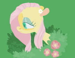 Size: 951x742 | Tagged: safe, artist:sugaryboogary, fluttershy, g4, female, flower, solo