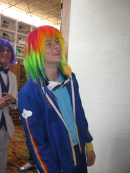 Size: 2304x3072 | Tagged: safe, rainbow dash, human, g4, cosplay, high res, irl, irl human, photo