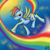 Size: 650x650 | Tagged: safe, artist:contugeo, rainbow dash, pegasus, pony, g4, butt, female, looking at you, mare, plot, solo