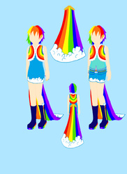 Size: 2550x3510 | Tagged: safe, artist:crimescenetapedesign, rainbow dash, human, g4, clothes, dress, high res, humanized