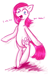 Size: 537x844 | Tagged: safe, artist:divided-s, pinkie pie, earth pony, pony, g4, bipedal, female, pinkamena diane pie, pixiv, solo