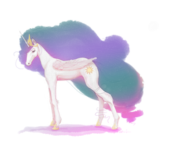 Size: 1024x859 | Tagged: safe, artist:admhire, princess celestia, g4, female, solo