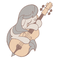 Size: 600x600 | Tagged: safe, artist:wasu, octavia melody, earth pony, pony, g4, cello, eyes closed, female, musical instrument, pixiv, solo