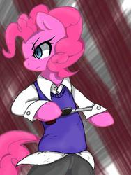 Size: 480x640 | Tagged: safe, artist:azurepicker, pinkie pie, earth pony, semi-anthro, g4, bully (video game)