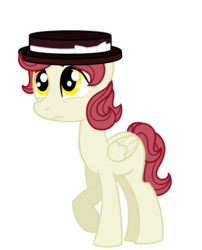 Size: 942x1164 | Tagged: safe, artist:rizzych, pony, earthbound, hat, ponified, simple background, solo, tony (earthbound), transparent background