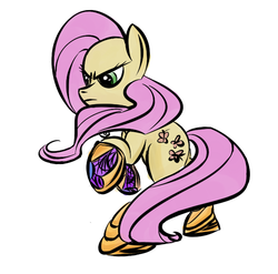 Size: 658x651 | Tagged: artist needed, safe, fluttershy, g4, female, solo