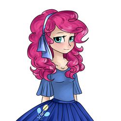 Size: 1024x1024 | Tagged: safe, artist:voilet14, pinkie pie, human, g4, female, humanized, solo