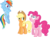 Size: 15968x11679 | Tagged: safe, artist:djdavid98, artist:embersatdawn, artist:intbrony, artist:uxyd, applejack, pinkie pie, rainbow dash, earth pony, pegasus, pony, castle mane-ia, g4, .ai available, .svg available, absurd resolution, crossed hooves, group, simple background, transparent background, trio, vector