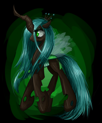Size: 2210x2656 | Tagged: dead source, safe, artist:clrb, queen chrysalis, changeling, changeling queen, g4, female, high res, solo