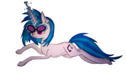 Size: 2240x1344 | Tagged: safe, artist:venoopl, dj pon-3, vinyl scratch, g4, female, solo