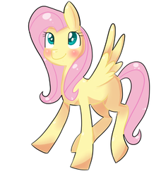 Size: 877x912 | Tagged: safe, artist:mewbabe, fluttershy, g4, female, solo