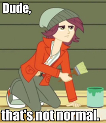 Size: 436x508 | Tagged: safe, edit, edited screencap, screencap, normal norman, equestria girls, g4, my little pony equestria girls: rainbow rocks, background human, caption, male, reaction image, solo