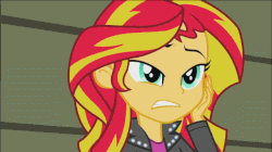 Size: 641x359 | Tagged: safe, screencap, applejack, fluttershy, pinkie pie, rainbow dash, rarity, sunset shimmer, equestria girls, g4, my little pony equestria girls: rainbow rocks, animated, debate in the comments, female