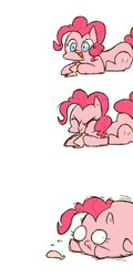 Size: 615x1280 | Tagged: safe, artist:gmrqor, pinkie pie, g4, balloon, blowing up balloons, cartoon physics, comic, cute, diapinkes, inflation, simple background, white background