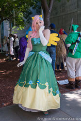 Size: 2336x3504 | Tagged: safe, artist:ringo-chu, fluttershy, human, g4, 2012, clothes, cosplay, dress, evening gloves, fanimecon, gala dress, irl, irl human, photo, solo