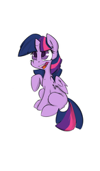 Size: 700x1200 | Tagged: safe, artist:macheteponies, part of a set, twilight sparkle, alicorn, pony, g4, atryl-ish, female, mare, simple background, sitting, solo, twilight sparkle (alicorn)