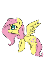 Size: 700x1200 | Tagged: safe, artist:macheteponies, part of a set, fluttershy, g4, atryl-ish, female, flying, simple background, solo