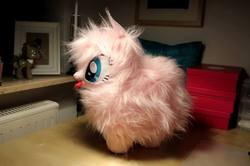 Size: 720x479 | Tagged: safe, artist:erdbeerprinz, doctor whooves, time turner, oc, oc only, oc:fluffle puff, g4, fluffle puff plushie, irl, photo, plushie, solo, toy