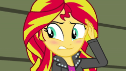 Size: 900x506 | Tagged: safe, screencap, sunset shimmer, equestria girls, g4, my little pony equestria girls: rainbow rocks, animated, female, solo