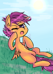 Size: 1020x1420 | Tagged: safe, artist:relchi, scootaloo, g4, female, solo