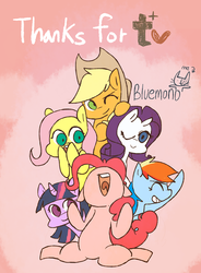 Size: 1280x1737 | Tagged: safe, artist:gmrqor, applejack, fluttershy, pinkie pie, rainbow dash, rarity, twilight sparkle, oc, g4, mane six, self insert