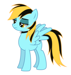 Size: 5000x5280 | Tagged: safe, artist:ahappypegasus, oc, oc only, pegasus, pony, absurd resolution, collar, simple background, solo, transparent background, wings